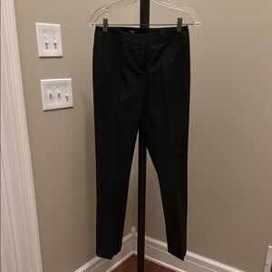 Lafayette 148 Black Cotton/Elastene Barrow Trousers